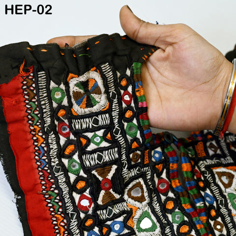 Hand embroidery by Indian Artisan from Rajasthan,  Upcycling