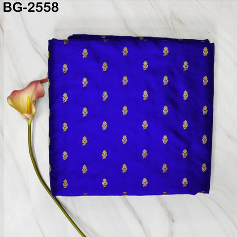 70gsm Pure Mysore Silk Fabric by The Yard Brocade Zari Buttie Indian Wedding Dress Bridesmaids Costume Blouses Pillowcases Home Decor Dolls