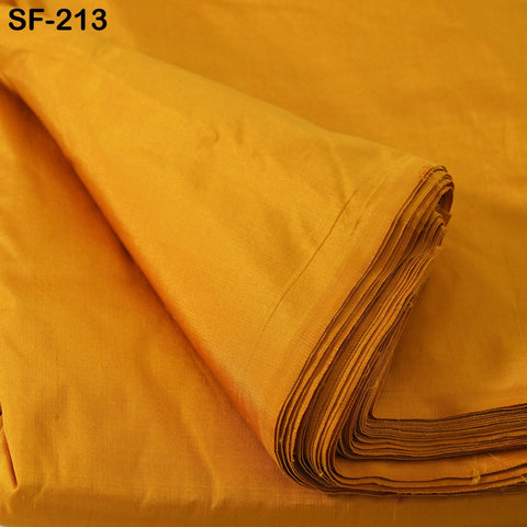 80gsm Indian Honey Yellow Soft Pure Plain Silk Fabric by the yard Wedding Dress Bridesmaids Costume Party Dress Pillows Cushions Drapery
