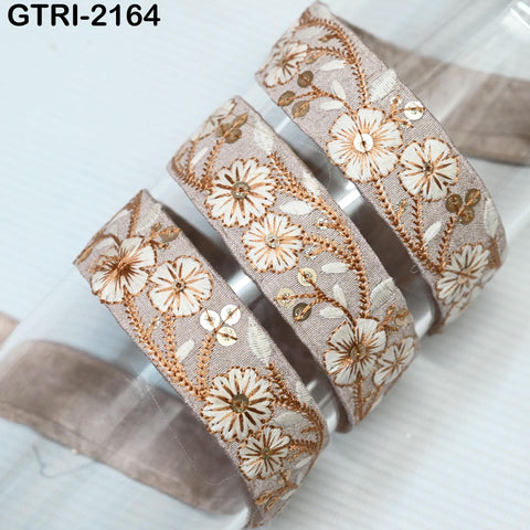 9 Yard Embroidery 3cm Ribbons Fabric Trim 6cm Indian Embroidered DIY Crafting Border Sewing Tote Bag Shoe Making Costumes Holiday Ornaments