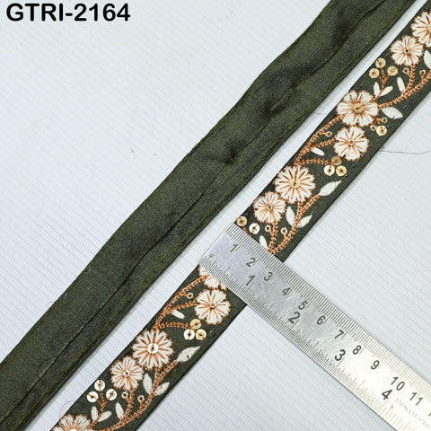 9 Yard Embroidery 3cm Ribbons Fabric Trim 6cm Indian Embroidered DIY Crafting Border Sewing Tote Bag Shoe Making Costumes Holiday Ornaments