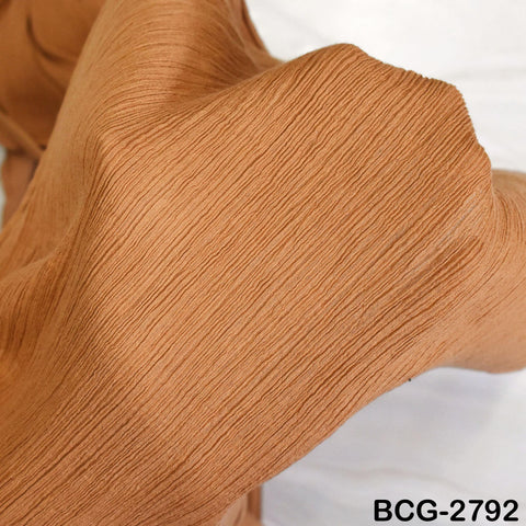 16'' Organic Crinkled Soft Light weight Cotton Fabric by the yard Wrinkled Stretchable Indian Sewing Crafting Summer Kids Girls Women Dress