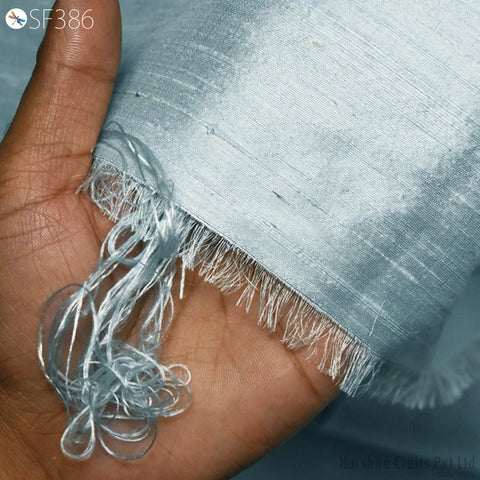 Powder Blue Dupioni Silk Square Pillowcase | Cushion Cover Handmade | Pure Silk Throw Pillow | Home decor Gift House Warming Wedding Shower