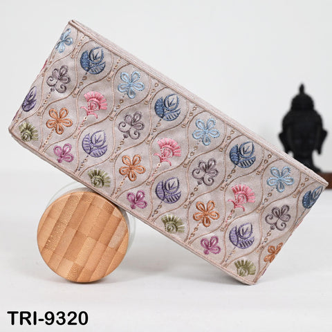 9 Yard Pink Embroidery Ribbon Trim 10cm Saree Border Crafting Sewing Throw Pillows Home Decor Embellishments Historic Costumes Junk Journals