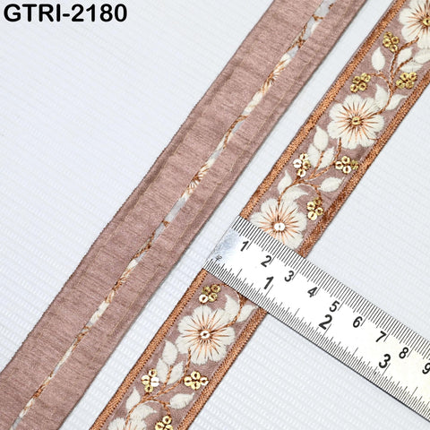 9 Yard 3cm Embroidery Ribbon for Kids Crafting Sewing Costumes Dog Collar Tote Bags, Lampshades, Holidays Decor Embroidered Embellishment