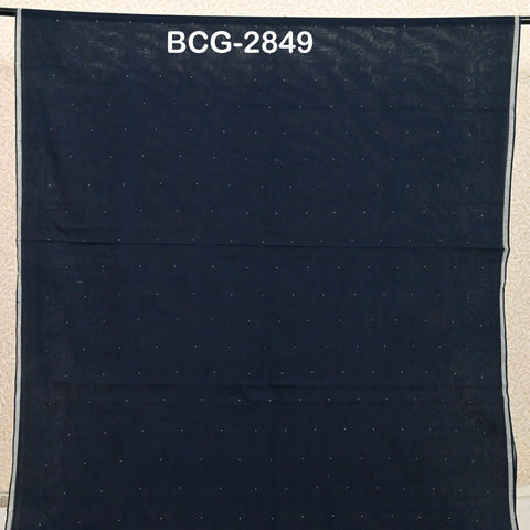 Handwoven Cotton Fabric by the Yard Organic Kutch Embroidery Indian Sewing DIY Crafting Summer Women Dress Baby Swaddle Blankets Home Decor