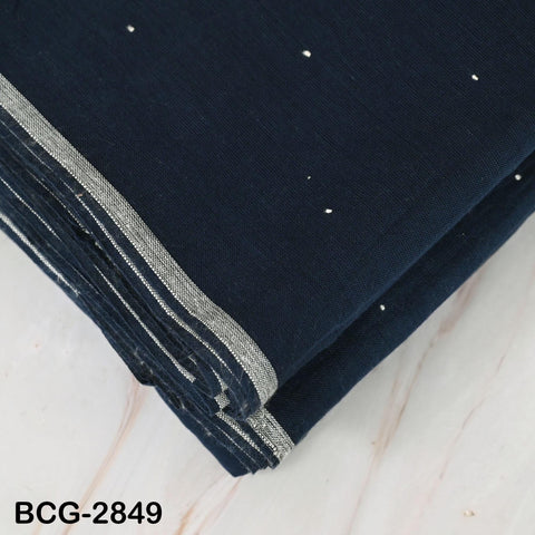 Handwoven Cotton Fabric by the Yard Organic Kutch Embroidery Indian Sewing DIY Crafting Summer Women Dress Baby Swaddle Blankets Home Decor