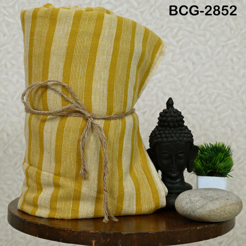 Handwoven Kala Cotton Fabric by the Yard Organic Kutch Handloom Indian Sewing Crafting Summer Women Dress Baby Swaddle Blankets Home Decor