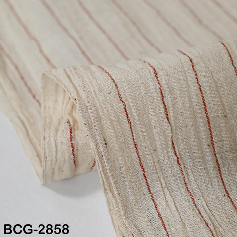 Handwoven Kala Cotton Fabric by the Yard Organic Kutch Handloom Indian Sewing Crafting Summer Women Dress Baby Swaddle Blankets Home Decor