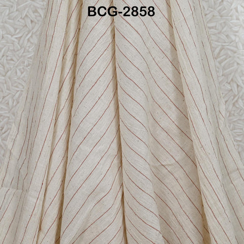 Handwoven Kala Cotton Fabric by the Yard Organic Kutch Handloom Indian Sewing Crafting Summer Women Dress Baby Swaddle Blankets Home Decor