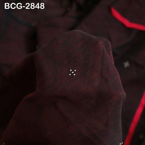 Handwoven Organic Kala Cotton Fabric by the Yard Kutch Hand Spun Indian Sewing Crafting Summer Women Dress Baby Swaddle Blankets Home Decor