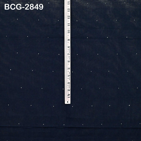 Handwoven Cotton Fabric by the Yard Organic Kutch Embroidery Indian Sewing DIY Crafting Summer Women Dress Baby Swaddle Blankets Home Decor