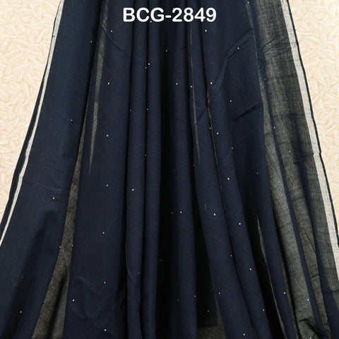 Handwoven Cotton Fabric by the Yard Organic Kutch Embroidery Indian Sewing DIY Crafting Summer Women Dress Baby Swaddle Blankets Home Decor