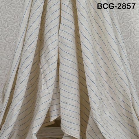 Handwoven Kala Cotton Fabric by the Yard Organic Kutch Handloom Indian Sewing Crafting Summer Women Dress Baby Swaddle Blankets Home Decor