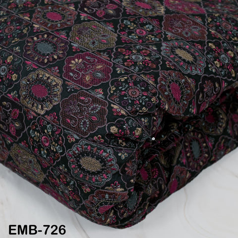 Indian Embroidery Fabric by the yard for Wedding Dress Regency Reticules, Victorian Costumes, Clutches, Marie Antoinette Junk Journal