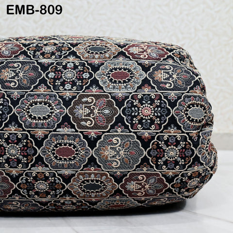 Embroidered Fabric by the yard Sewing Crafting Indian Embroidery Dresses Medieval Costumes Regency Reticules Victorian Handbags Junk Journal