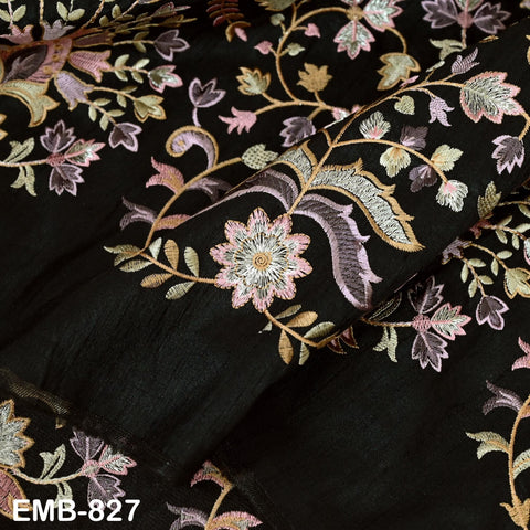 Embroidery Fabric by the yard Sewing Crafting Indian Embroidered Wedding Dress Costumes Victorian Handbags Marie Antoinette Junk Journals