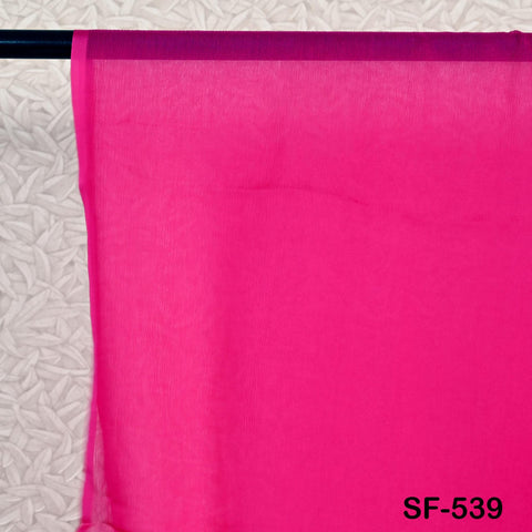 Indian Fuchsia Crinkle Chiffon, Silk Chiffon, Lightweight Silk, Silk Veil Crinkly Silk Fabric Natural Silk by the Yard Wedding Silk for Veil