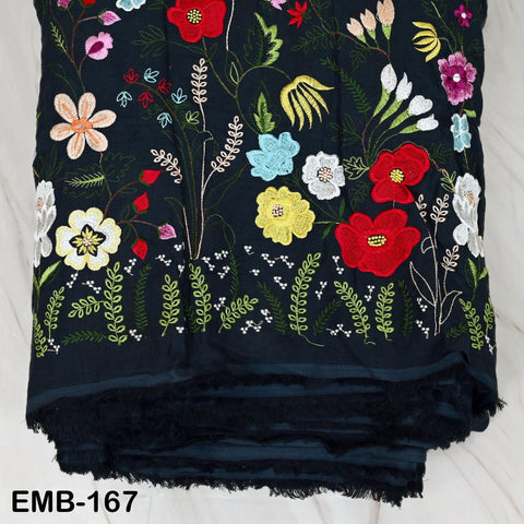 56'' Embroidered Linen fabric by the yard Pure Natural Linen Embroidery Kids and Women Summer Dress, Shorts, Skirts, Bottoms, Craft Sewing