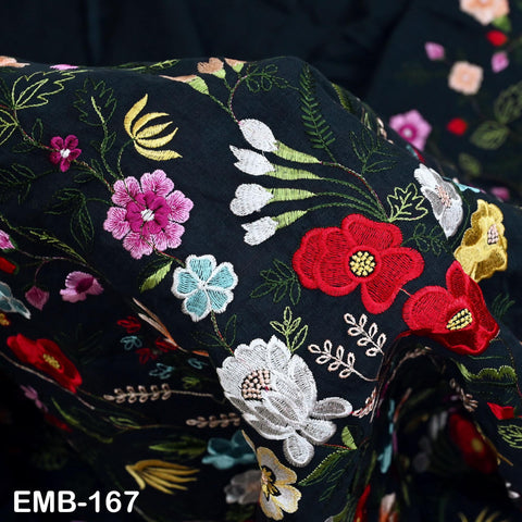 56'' Embroidered Linen fabric by the yard Pure Natural Linen Embroidery Kids and Women Summer Dress, Shorts, Skirts, Bottoms, Craft Sewing