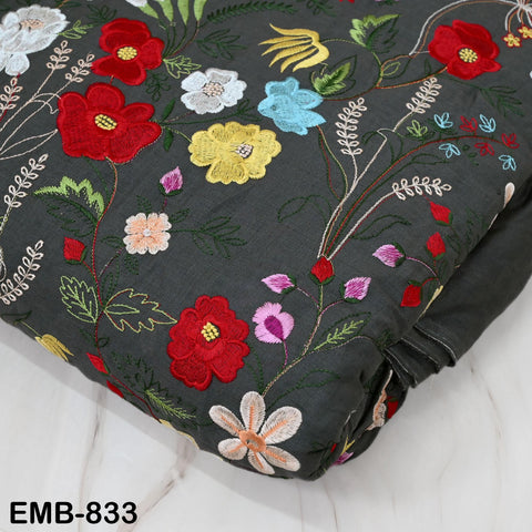 56'' Embroidered Linen fabric by the yard Pure Natural Linen Embroidery Kids and Women Summer Dress, Shorts, Skirts, Bottoms, Craft Sewing