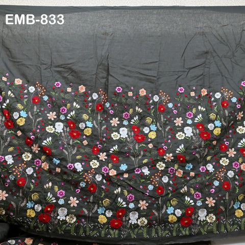 56'' Embroidered Linen fabric by the yard Pure Natural Linen Embroidery Kids and Women Summer Dress, Shorts, Skirts, Bottoms, Craft Sewing