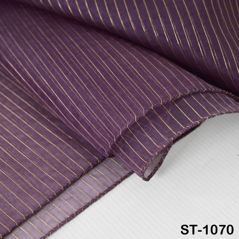 Purple Dupatta Organza Indian Bridal Wedding Lehenga Chunni Veil Gold Zari Scarf Fabric Crafting Dresses Costumes Gift for Her