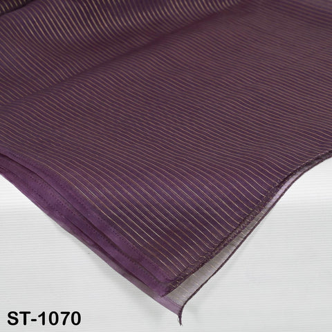 Purple Dupatta Organza Indian Bridal Wedding Lehenga Chunni Veil Gold Zari Scarf Fabric Crafting Dresses Costumes Gift for Her