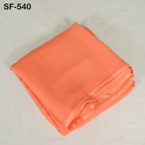 Indian Peach Crinkle Chiffon, Silk Chiffon, Lightweight Silk, Silk Veil Crinkly Silk Fabric Natural Silk by the Yard Wedding Silk for Veil