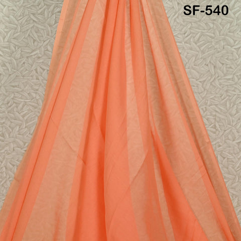 Indian Peach Crinkle Chiffon, Silk Chiffon, Lightweight Silk, Silk Veil Crinkly Silk Fabric Natural Silk by the Yard Wedding Silk for Veil