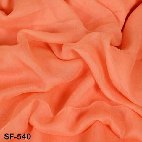 Indian Peach Crinkle Chiffon, Silk Chiffon, Lightweight Silk, Silk Veil Crinkly Silk Fabric Natural Silk by the Yard Wedding Silk for Veil