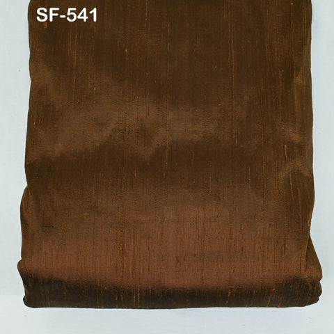 Brown Silk Shantung Pure dupioni Silk fabric by the Yard Indian Wedding Dresses Sewing Raw Silk Bridesmaids Dolls Ribbon Upholstery Drapery