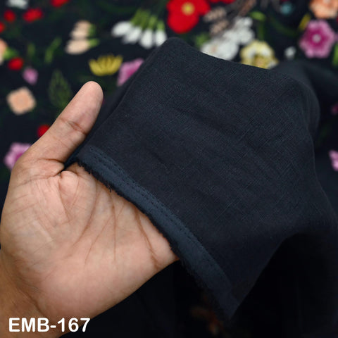 56'' Embroidered Linen fabric by the yard Pure Natural Linen Embroidery Kids and Women Summer Dress, Shorts, Skirts, Bottoms, Craft Sewing