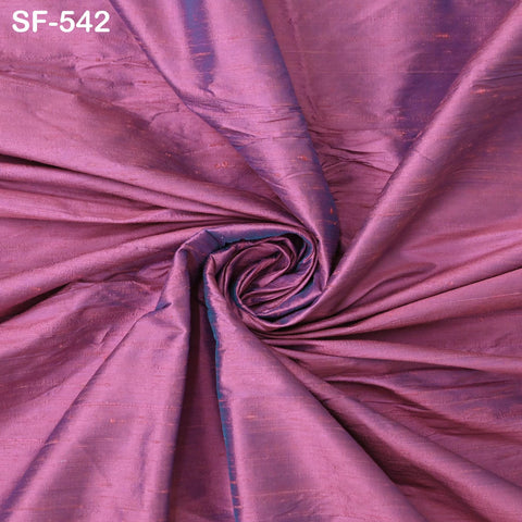 Silk Shantung Two Tone Pink Blue Pure Dupioni Fabric Yardage Wedding Bridesmaid Prom Dresses Indian Raw Silk Dupion Sewing Upholstery