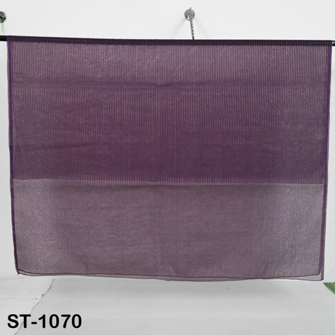 Purple Dupatta Organza Indian Bridal Wedding Lehenga Chunni Veil Gold Zari Scarf Fabric Crafting Dresses Costumes Gift for Her