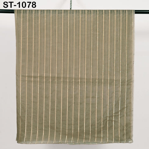 Beige Dupatta Organza Indian Bridal Wedding Lehenga Chunni Veil Gold Zari Scarf Fabric Crafting Dresses Costumes Gift for Her