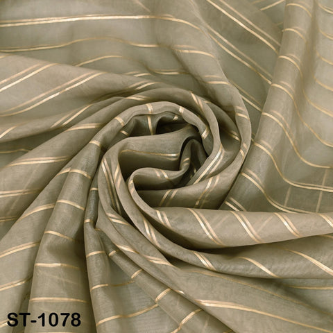 Beige Dupatta Organza Indian Bridal Wedding Lehenga Chunni Veil Gold Zari Scarf Fabric Crafting Dresses Costumes Gift for Her