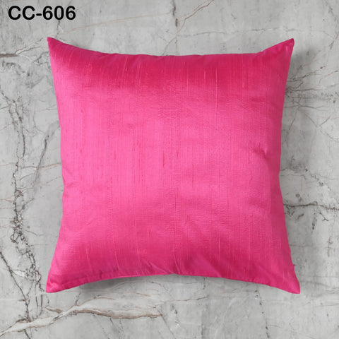 Pink Dupioni Cushion Cover | Pure Silk Throw Pillow | Two tone Silk Decorative Pillowcase | Home Decor Gift for House Warming Shower
