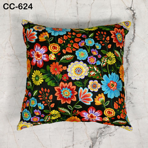 Boho Embroidered Cushion Cover | Decorative Pillowcase | Embroidered Throw Pillow | Home Decor Gifts for House Warming, Festive, Wedding