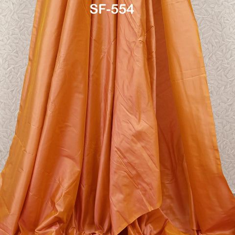 80 gsm Iridescent Indian Pure Silk Fabric by the yard Light Weight Soft Silk Curtains Scarf Costume Apparel Wedding Evening Dresses Dolls