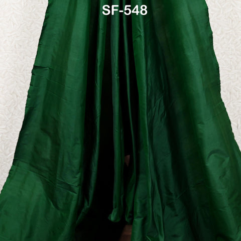 80gsm Green Indian Silk Fabric by the yard Pure Mulberry Scarf Costume Apparel Wedding Evening Shift Dresses DIY Lamp Shades, Wall Covering