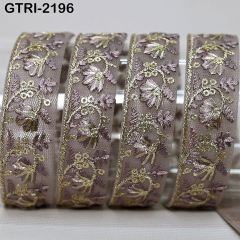 9 Yard 3cm Embroidery Ribbon for Kids Crafting Sewing Costumes Dog Collar Tote Bags, Lampshades, Holidays Decor Embroidered Embellishment