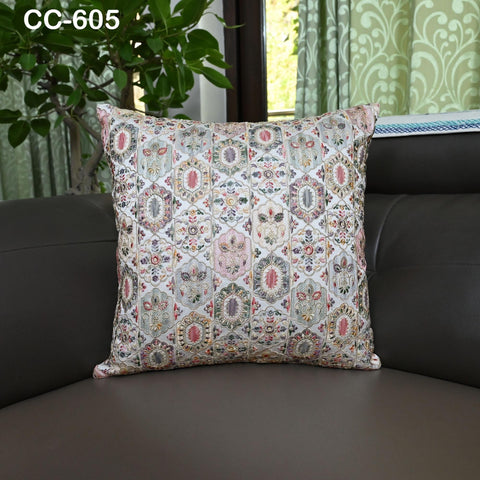 Embroidered Cushion Cover Handmade Embroidery Throw Pillow Decorative Home Decor Pillow Cover House Warming Bridal Shower Wedding Gift