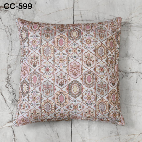 Boho Geometric Embroidered Cushion cover | Pastel color Embroidered Throw Pillow | Tribal Bohemian Sofa Decor | Handmade Cover Turkish kilim