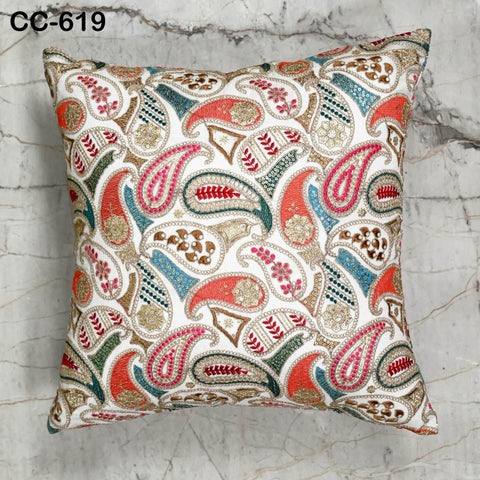 Boho Embroidered Cushion Pillowcase Handmade Embroidery Throw Pillow Cover Decorative Home Decor House Warming Bridal Shower Wedding Gifts