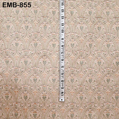 Embroidered Fabric by the yard Indian Embroidery Wedding Dress Costumes Regency Reticules, Clutches, Marie Antoinette Junk Journals Textile