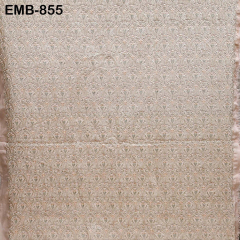 Embroidered Fabric by the yard Indian Embroidery Wedding Dress Costumes Regency Reticules, Clutches, Marie Antoinette Junk Journals Textile