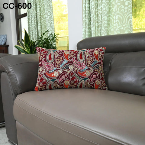 Embroidered Pillowcase | Indian Handmade Embroidery Throw Pillow cover Decorative Body Sham, Cushion Cover Boho Home Decor HouseWarming Gift