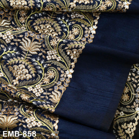 Indian Embroidery Fabric by the yard Embroidered Wedding Costumes Fabric Regency Reticules Victorian Handbags Marie Antoinette Junk Journals