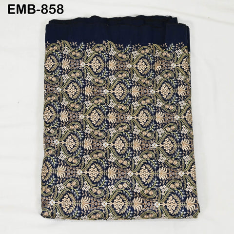 Indian Embroidery Fabric by the yard Embroidered Wedding Costumes Fabric Regency Reticules Victorian Handbags Marie Antoinette Junk Journals